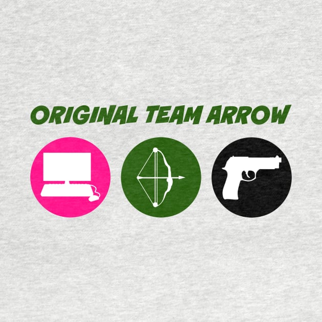 Original Team Arrow - Colorful Symbols - Weapons - Horizontal Version by FangirlFuel